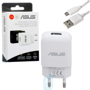 Сетевое зарядное устройство Asus YJ-06 1USB 2.0A micro-USB white