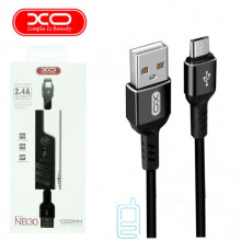 USB кабель XO NB30 micro USB 1m черный