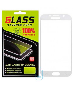 Защитное стекло Full Screen Samsung S6 G920 white Glass