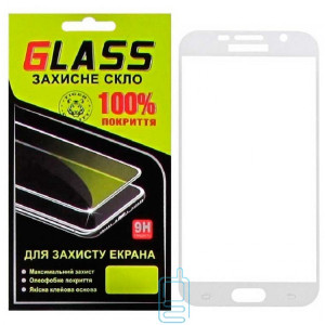 Захисне скло Full Screen Samsung S6 G920 white Glass