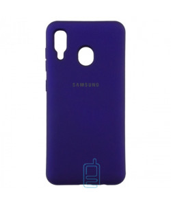 Чохол Silicone Case Full Samsung A40 2019 A405 фіолетовий