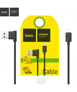 USB кабель Hoco UPM10 L-подібний micro USB 1.2m чорний