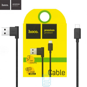 USB кабель Hoco UPM10 L-подібний micro USB 1.2m чорний