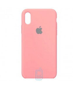 Чехол Silicone Case Full iPhone XR розовый