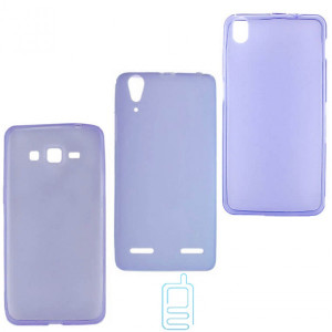 Чехол силиконовый цветной ASUS ZenFone 6 фиолетовый