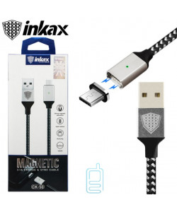 USB кабель inkax CK-50 Magnetic micro USB 1м черный