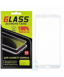 Захисне скло Full Glue Huawei P Smart, Enjoy 7s white Glass