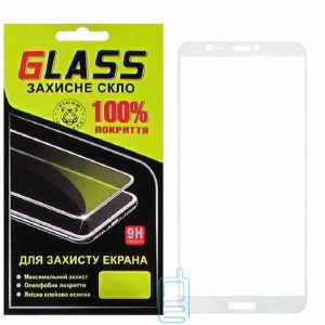 Захисне скло Full Glue Huawei P Smart, Enjoy 7s white Glass