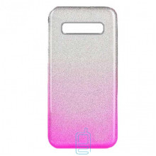 Чехол силиконовый Shine Samsung S10 G973 градиент розовый