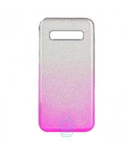 Чехол силиконовый Shine Samsung S10 G973 градиент розовый