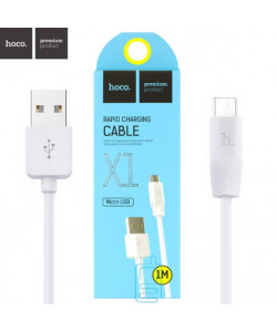 USB кабель Hoco X1 "Rapid" micro USB 1m білий