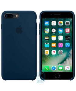 Чехол Silicone Case Apple iPhone 7 Plus, 8 Plus темно-синий 08