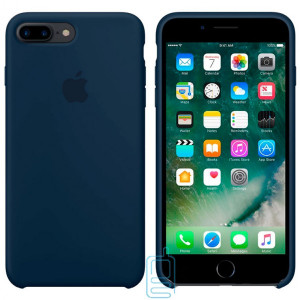 Чехол Silicone Case Apple iPhone 7 Plus, 8 Plus темно-синий 08