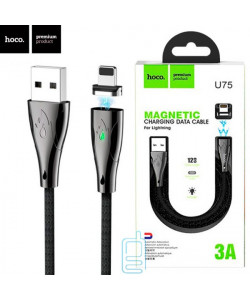 USB Кабель Hoco U75 "Blaze magnetic" Lightning 1.2м чорний