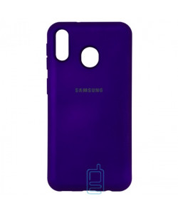 Чохол Silicone Case Full Samsung M20 2019 M205 фіолетовий