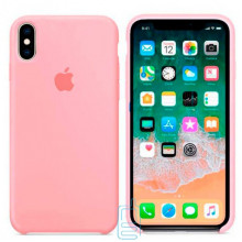 Чехол Silicone Case Apple iPhone XS Max светло-розовый 12
