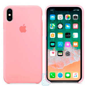 Чехол Silicone Case Apple iPhone X, XS светло-розовый 12