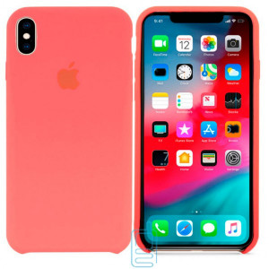 Чохол Silicone Case Apple iPhone XS Max малиновий 30