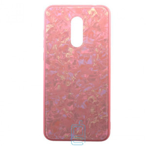 Чехол накладка Glass Case Мрамор Xiaomi Redmi 5 розовый