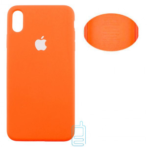 Чехол Silicone Cover Full Apple iPhone XS Max оранжевый