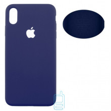 Чохол Silicone Cover Full Apple iPhone XS Max синій