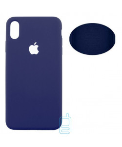 Чехол Silicone Cover Full Apple iPhone XS Max синий
