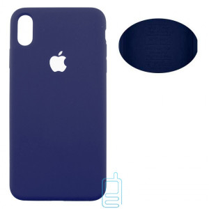 Чохол Silicone Cover Full Apple iPhone XS Max синій