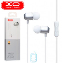 Навушники з мікрофоном XO EP5 біло-сріблясті