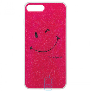 Чохол силіконовий Glue Case Smile shine iPhone 7 Plus, 8 Plus рожевий