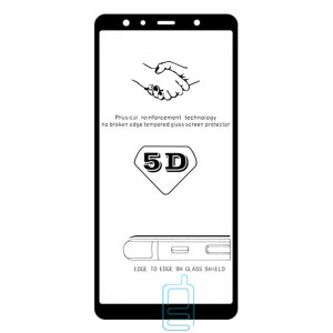 Захисне скло 5D Samsung A7 2018 A750 black тех.пакет