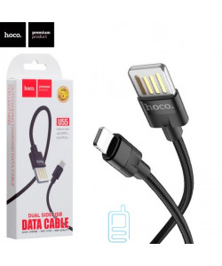 USB кабель Hoco U55 ″Outstanding″ Apple Lightning 1.2m черный