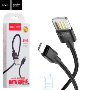 USB кабель Hoco U55 ″Outstanding″ Apple Lightning 1.2m черный