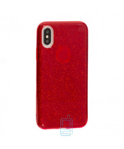 Чехол силиконовый Shine Apple iPhone X, XS красный