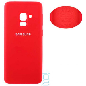 Чехол Silicone Cover Full Samsung A8 2018 A530 красный