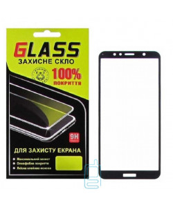 Защитное стекло Full Glue Huawei Y6 2018, Y6 Prime 2018, Honor 7A Pro black Glass