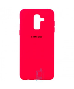 Чехол Silicone Case Full Samsung J8 2018 J810 красный