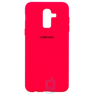 Чехол Silicone Case Full Samsung J8 2018 J810 красный