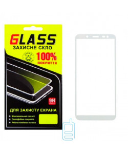 Защитное стекло Full Screen Samsung J6 2018 J600 white Glass