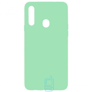 Чехол Silicone Cover Full Samsung A20s 2019 A207 салатовый