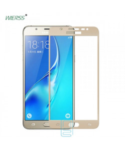 Защитное стекло Full Screen Samsung J7 Prime G610, G611 gold тех.пакет