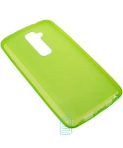 Чехол силиконовый цветной LG G2 зеленый