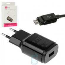 Сетевое зарядное устройство LG MCS-048R 1USB 1.8A micro-USB black