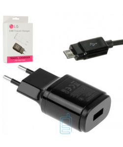 Мережевий зарядний пристрій LG MCS-048R 1USB 1.8A micro-USB black