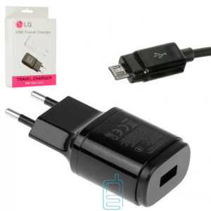 Мережевий зарядний пристрій LG MCS-048R 1USB 1.8A micro-USB black