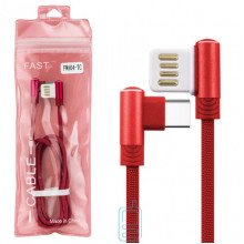 USB Кабель FWA04-TC Type-C тех.пакет красный