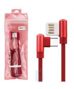 USB Кабель FWA04-TC Type-C тех.пакет красный
