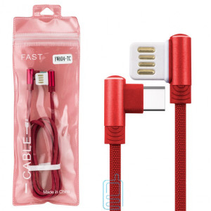 USB Кабель FWA04-TC Type-C тех.пакет червоний