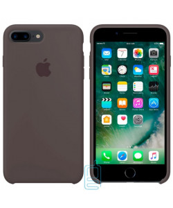 Чехол Silicone Case Apple iPhone 7 Plus, 8 Plus темно-коричневый 22
