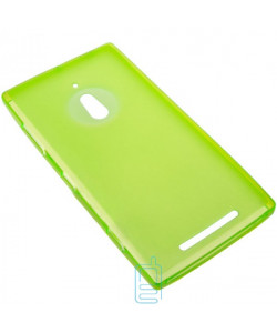 Чехол силиконовый цветной Nokia Lumia 830 зеленый