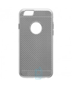 Чохол-накладка GINZZU Carbon X1 Apple iPhone 6, 6S сріблястий